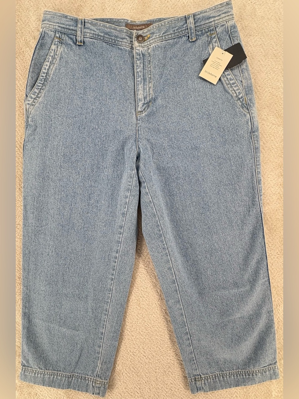 NWT Vintage Liz Claiborne Cosette Crop Relaxed Fit Jeans